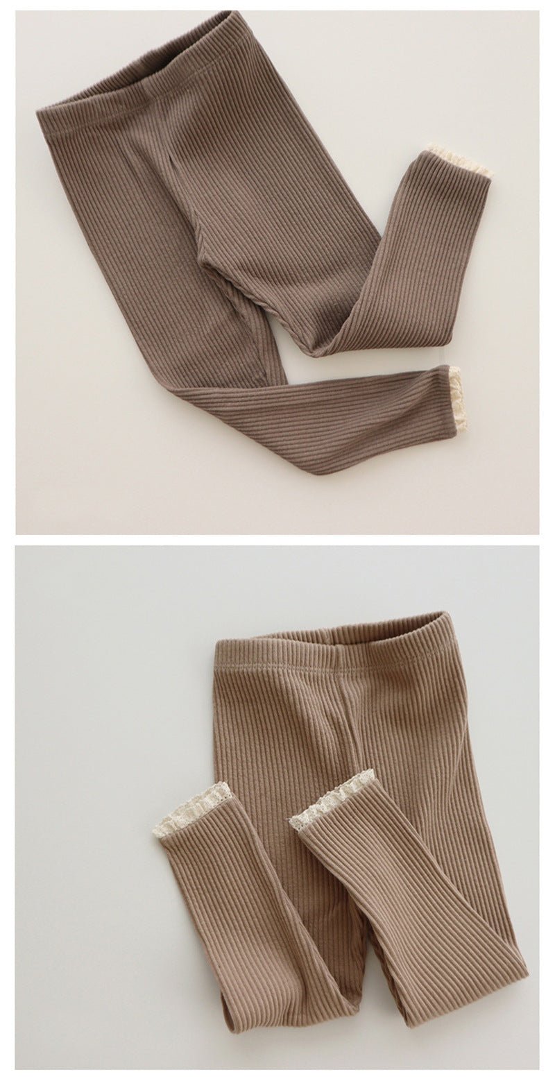 Babies And Girls Wear Leggings Over Autumn Trousers - RICALOUX