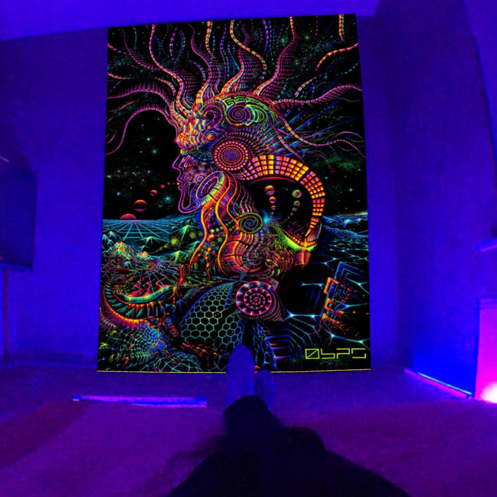 Home Decor Fluorescent Tapestry Background Fabric - RICALOUX