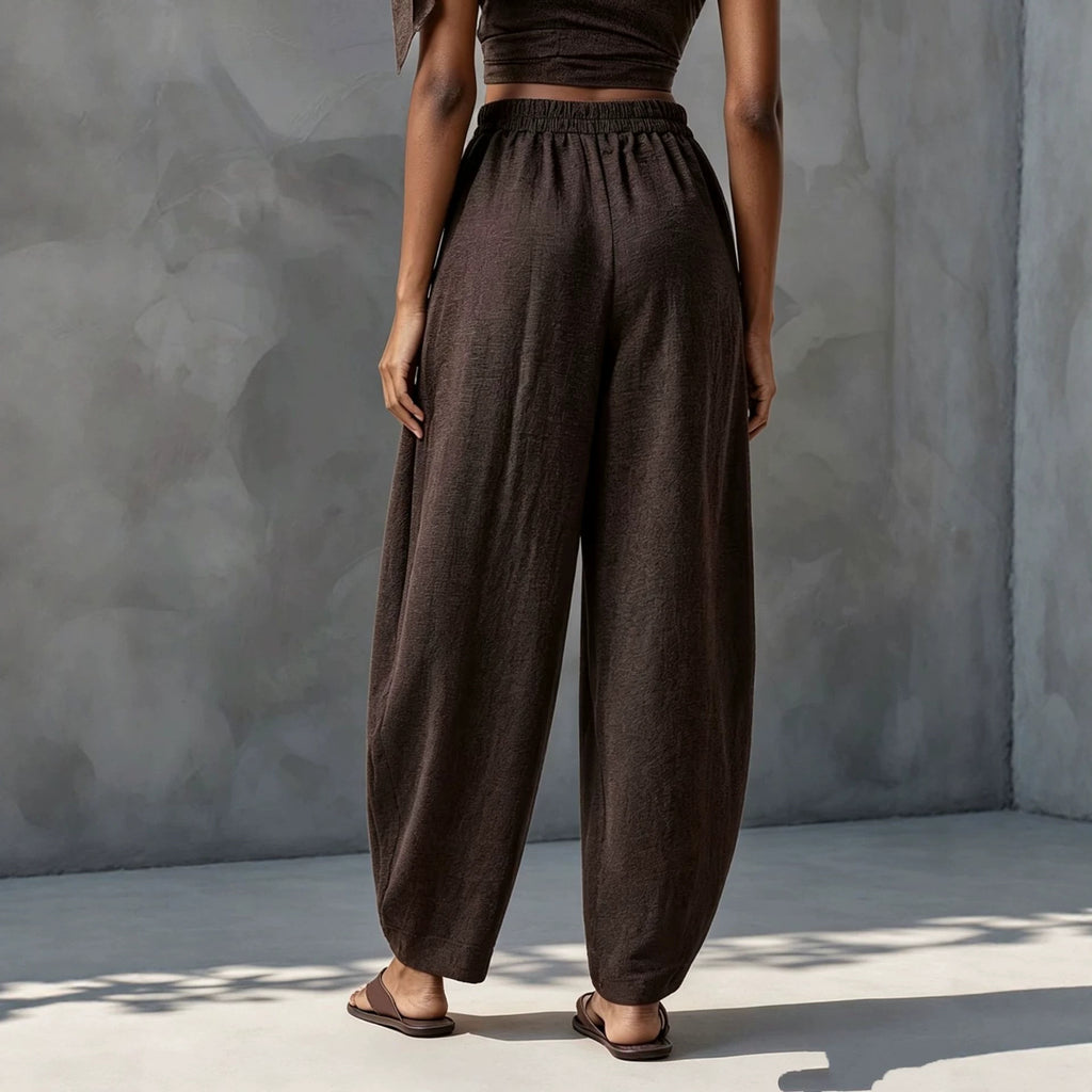 Retro Casual Versatile Womens Pants by Ricaloux