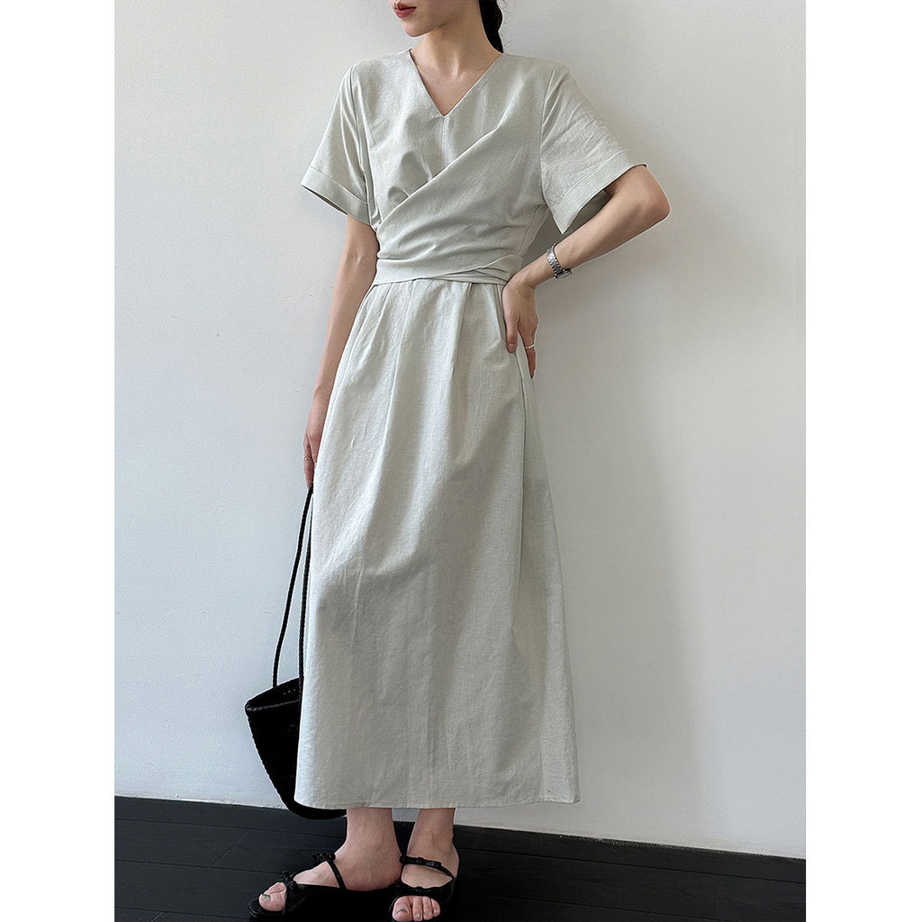 Sophisticated Cross-Tie Dress For Women by Ricaloux