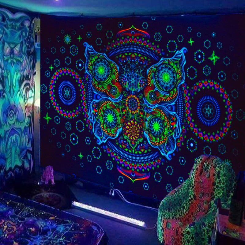Home Decor Fluorescent Tapestry Background Fabric - RICALOUX