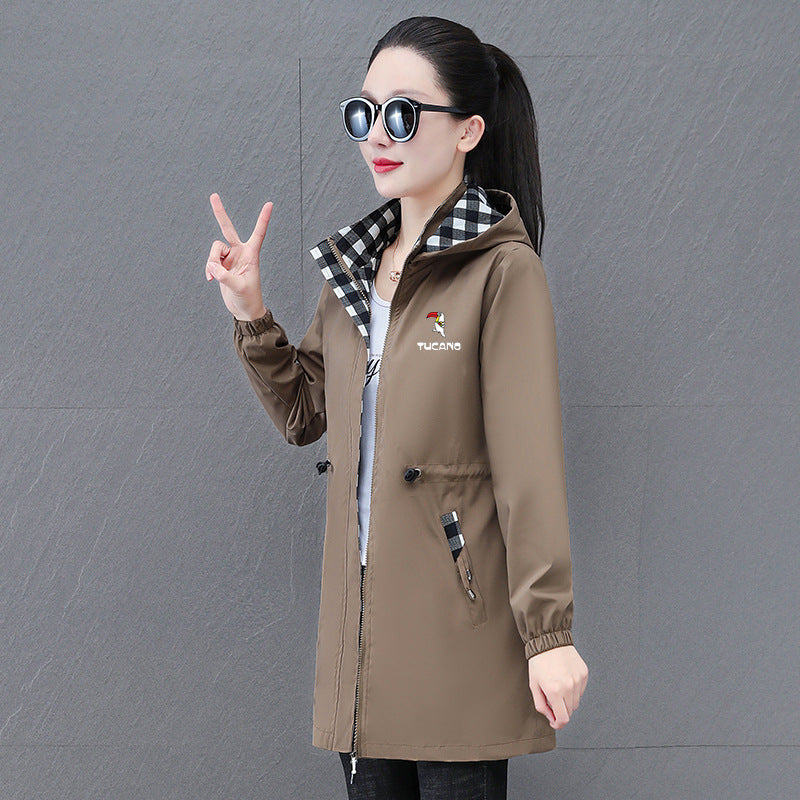 Womens Fashionable Loose-fit Oversized Hooded Jacket – Premium 0 | RICALOUX
