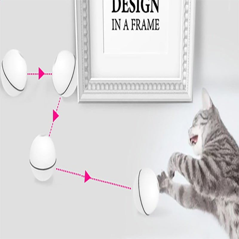 LED Laser Electronic Rolling Pet Funny Cat Toy Ball - RICALOUX