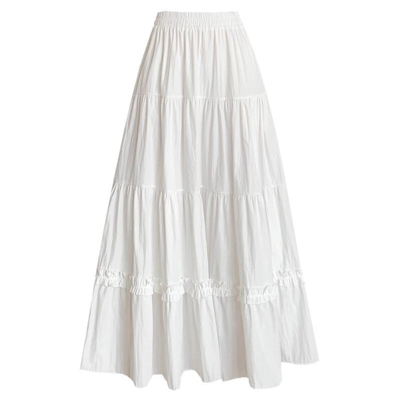 Ruffle-detail Cake Skirt Womens Summer High-waisted Style – Premium 0 | RICALOUX
