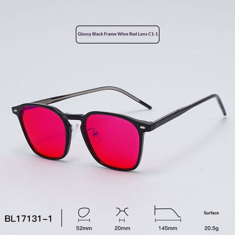 Orange Colored Glasses Anti Blue Light Eye Protection AR Anti Reflective Film by Ricaloux