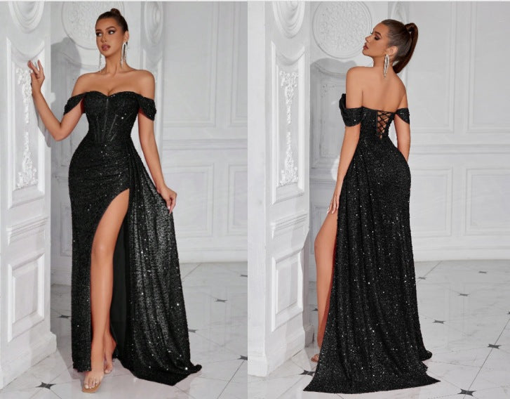 Best-selling Beaded Strapless Sexy Dress For Women – Premium 0 | RICALOUX