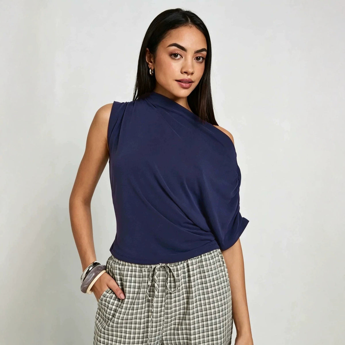 Summer Laid-back Off-shoulder Sleeveless Top by Ricaloux