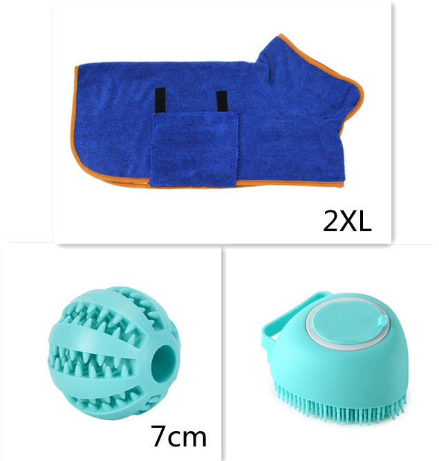 Silicone Dog Bath Massage Gloves Brush Pet Cat Bathroom Cleaning Tool Comb Brush For Dog Can Pour Shampoo Dog Grooming Supplies by Ricaloux