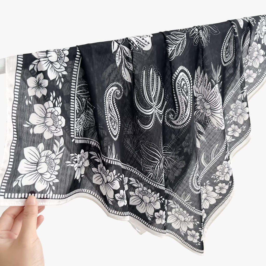 New Breathable Versatile Silk Chiffon Scarf For Women, Also Usable As A Shawl – Premium 0 | RICALOUX