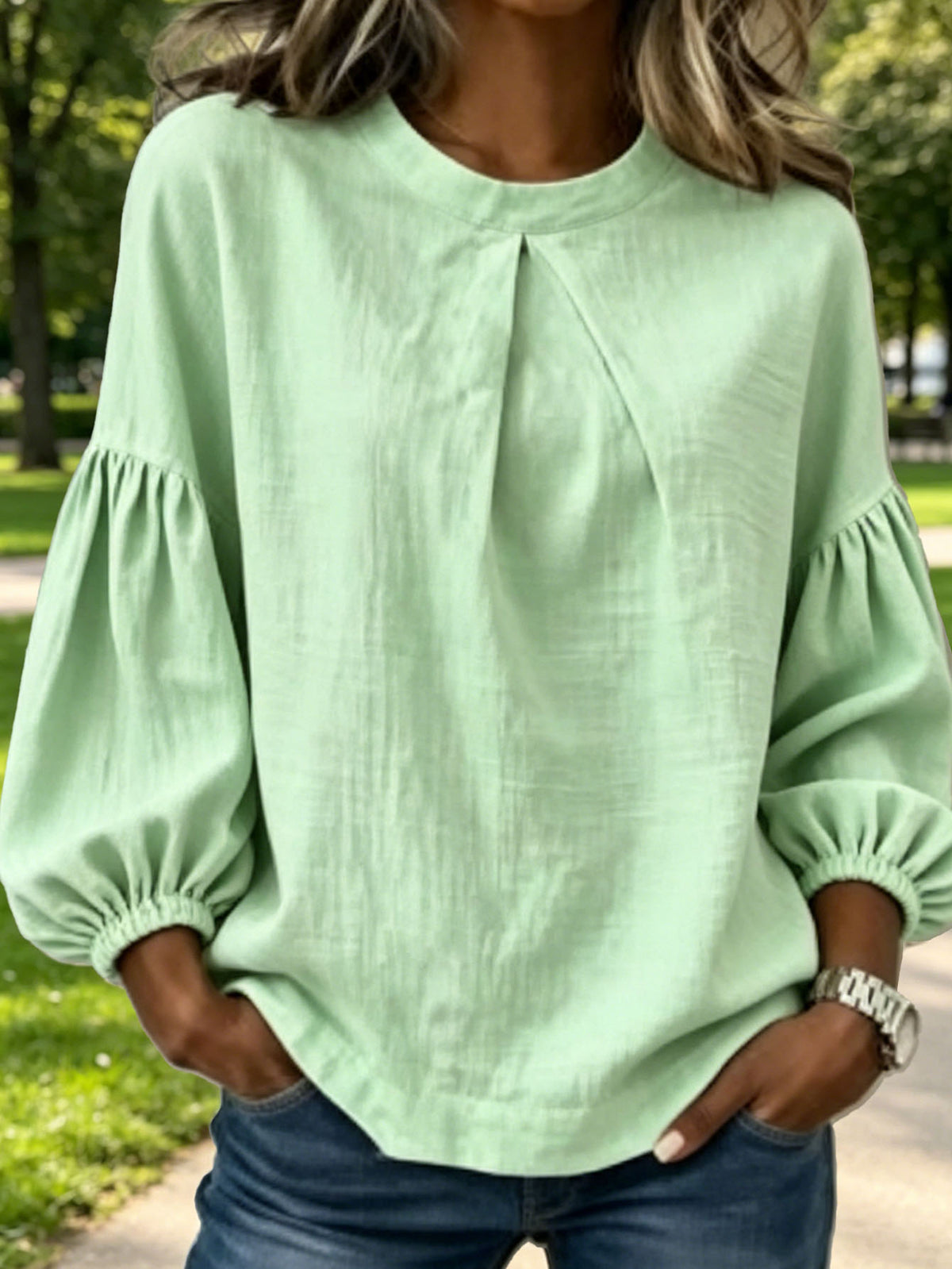 Long-sleeved European-style Round-neck Shirt For Men – Premium 0 | RICALOUX