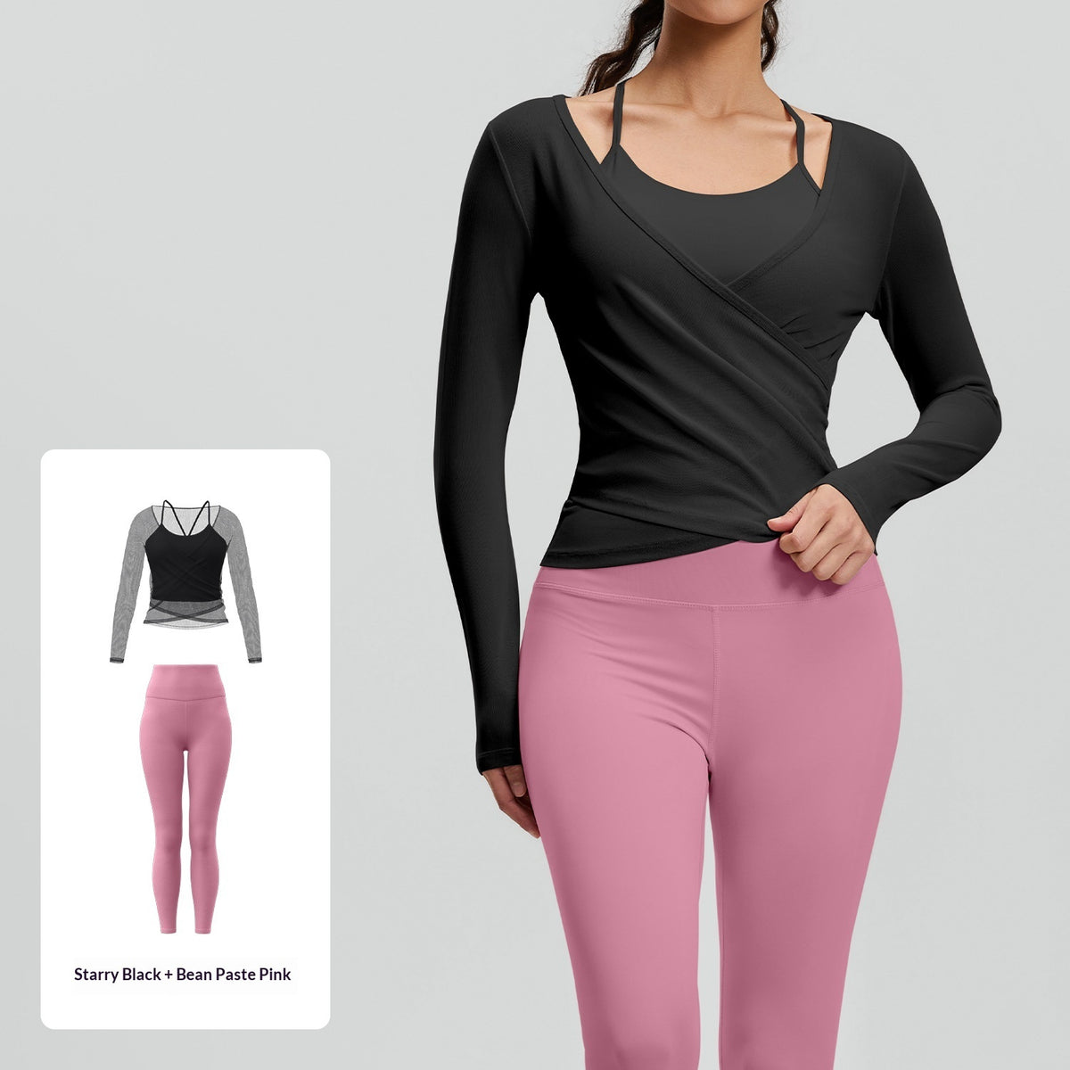 Mesh Breathable Sports High-Waisted Butt-Lifting Yoga Set For Women by Ricaloux