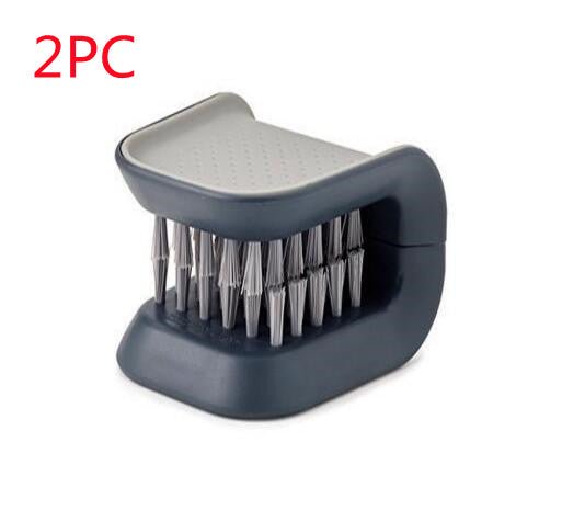 U-Shaped Knife And Cutlery Cleaner Brush Home Kitchen Cleaning Brushes Bristle Scrub Kitchen Washing - RICALOUX