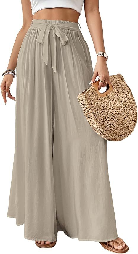 Womens Flowing Floral Wide-Leg Pants – Premium 0 | RICALOUX