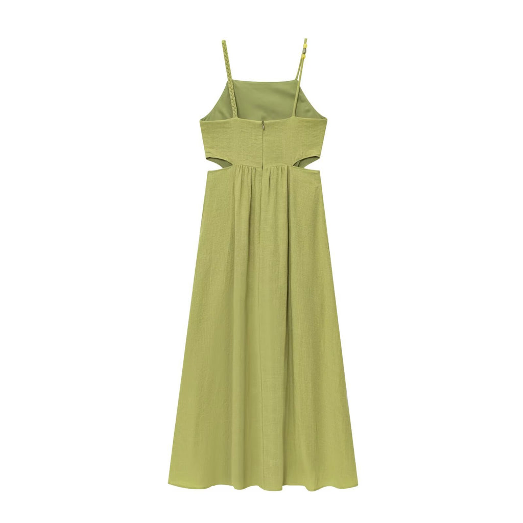 Womens Hollow-Out Design Strap Casual Dress by Ricaloux