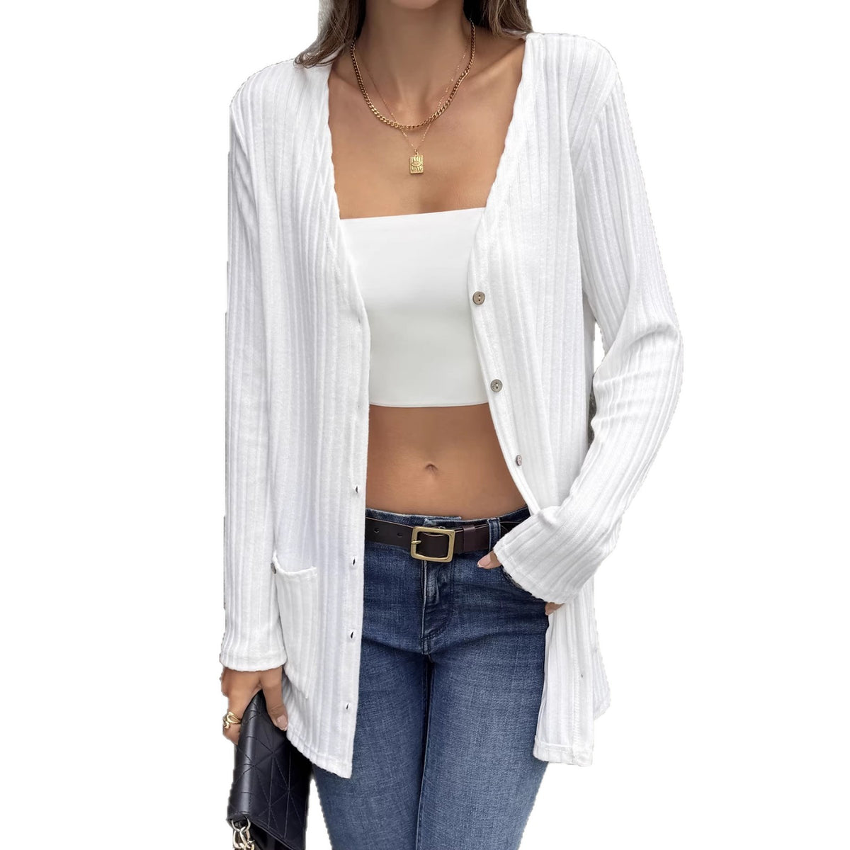 Womens Solid-color Versatile Casual Loose-fitting Coat – Premium 0 | RICALOUX