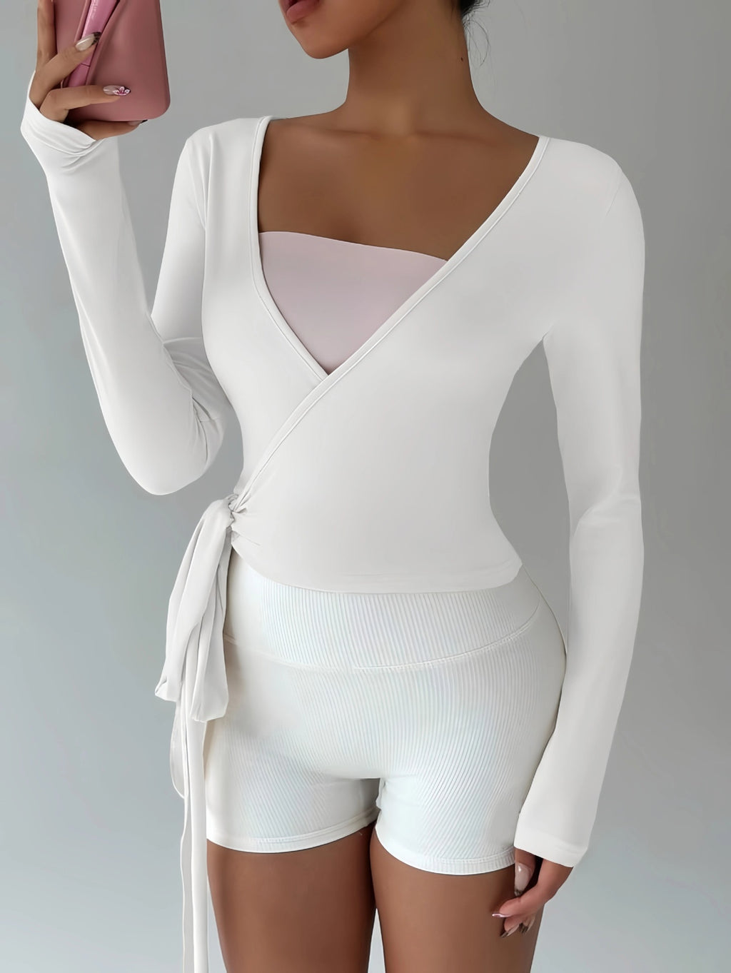 Sun-protective Top With Tie-cord Lightweight Jacket by Ricaloux