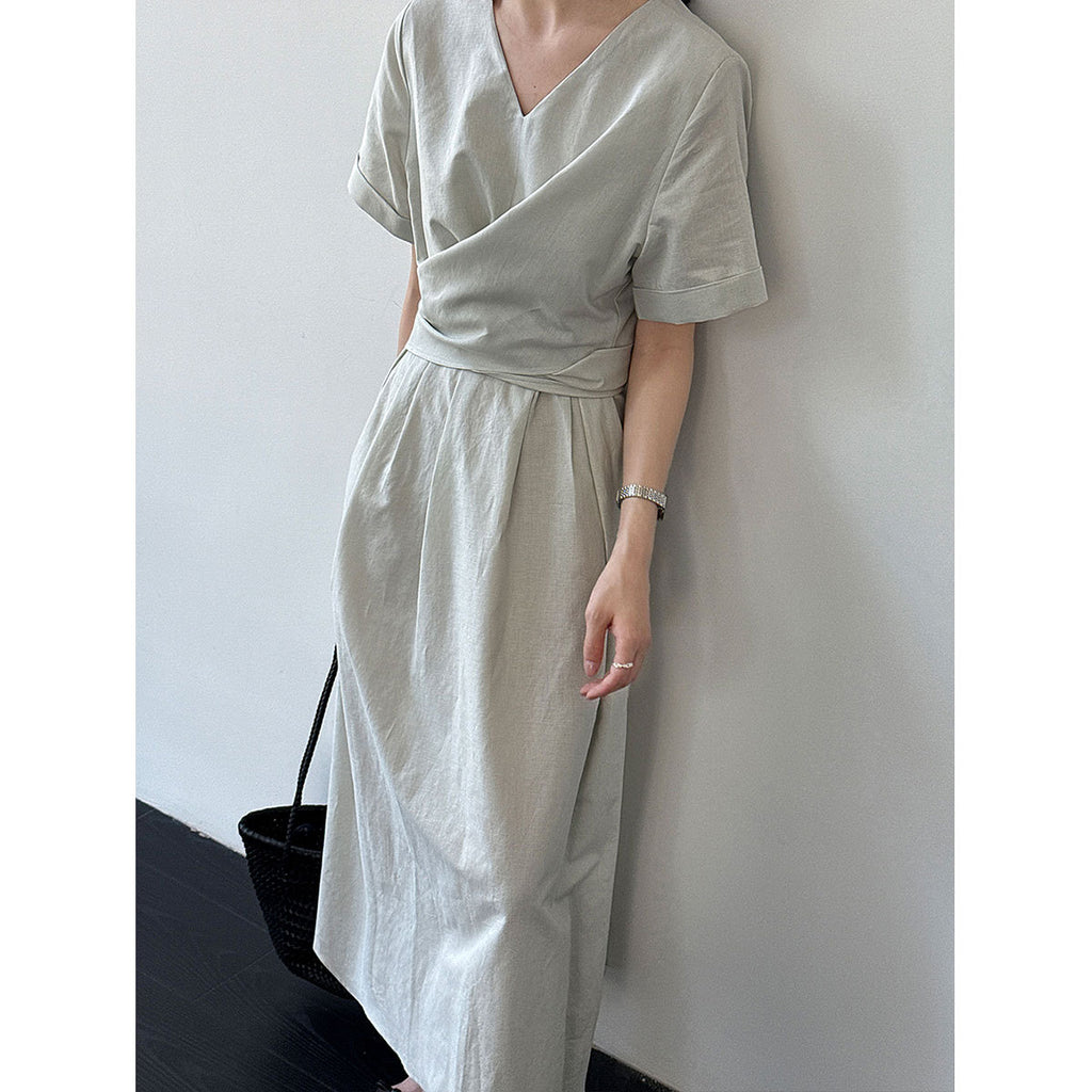 Sophisticated Cross-Tie Dress For Women by Ricaloux