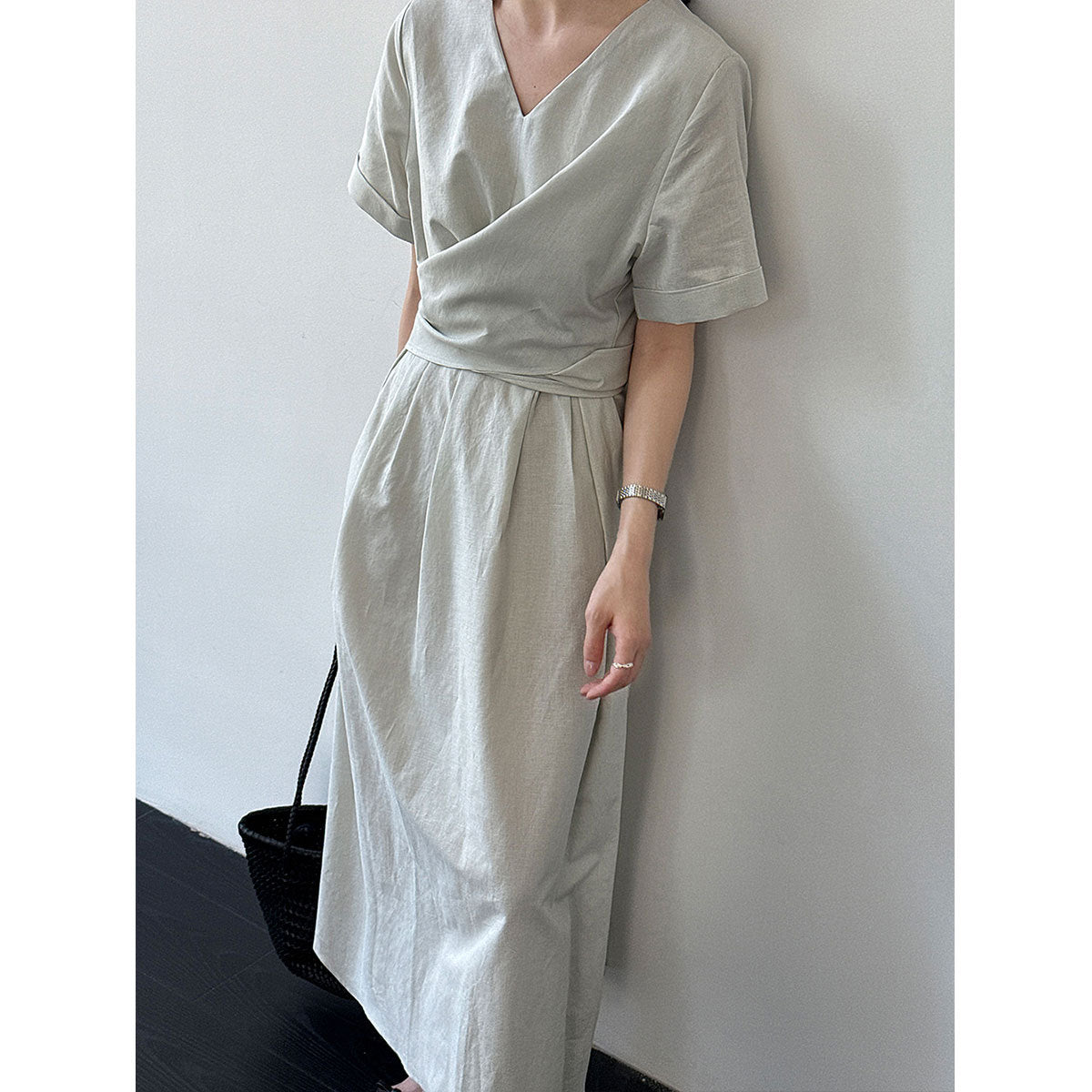 Sophisticated Cross-Tie Dress For Women by Ricaloux