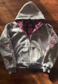 American-style Trendy Vintage Letter-embroidered Patchwork Reversible Loose-fit Hooded Jacket Hoodie by Ricaloux