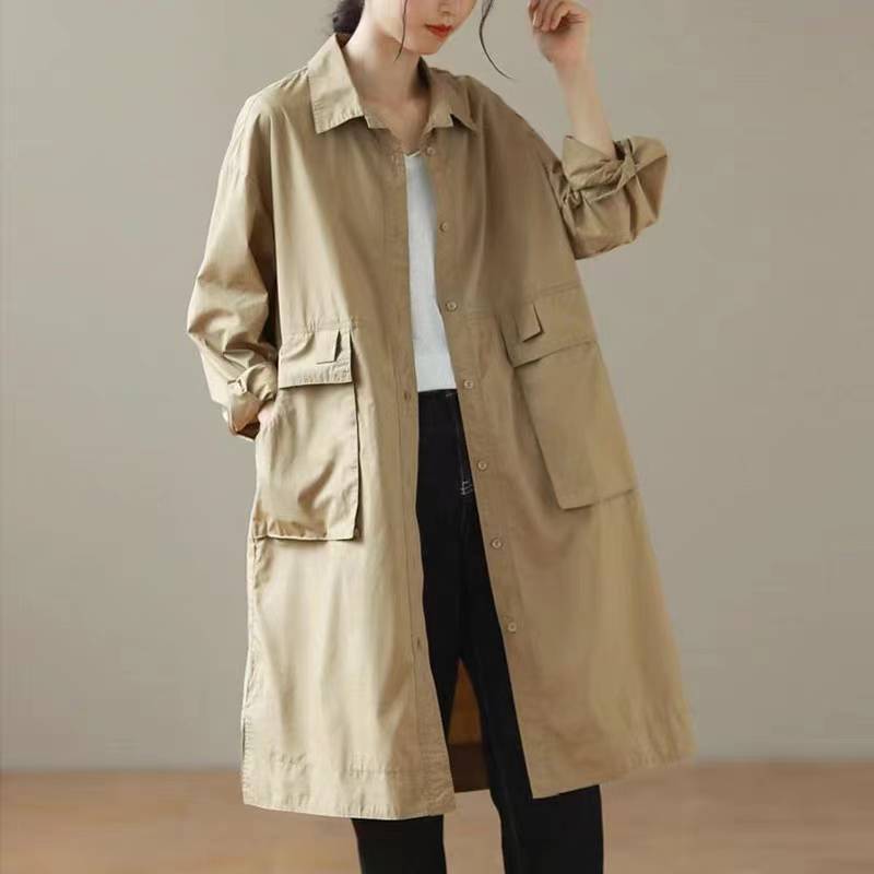 Mid-length Chic Cotton-linen Utility Jacket That The – Premium 0 | RICALOUX