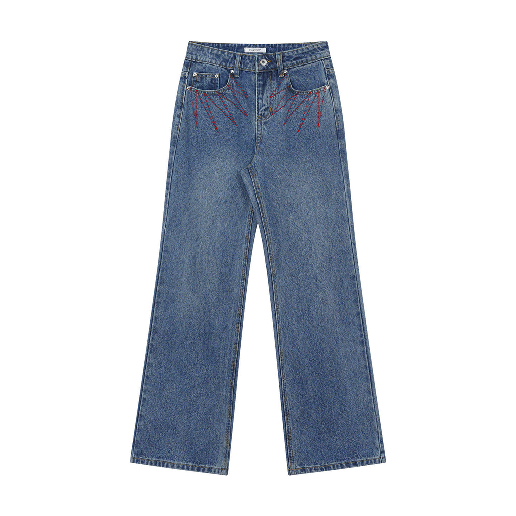 Washing Water Through Micro-horn To Make Old Jeans by Ricaloux