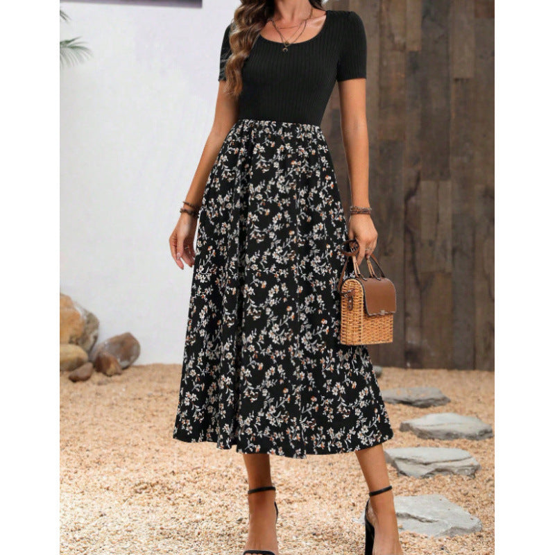 Summer European And American-style New-print Dress by Ricaloux