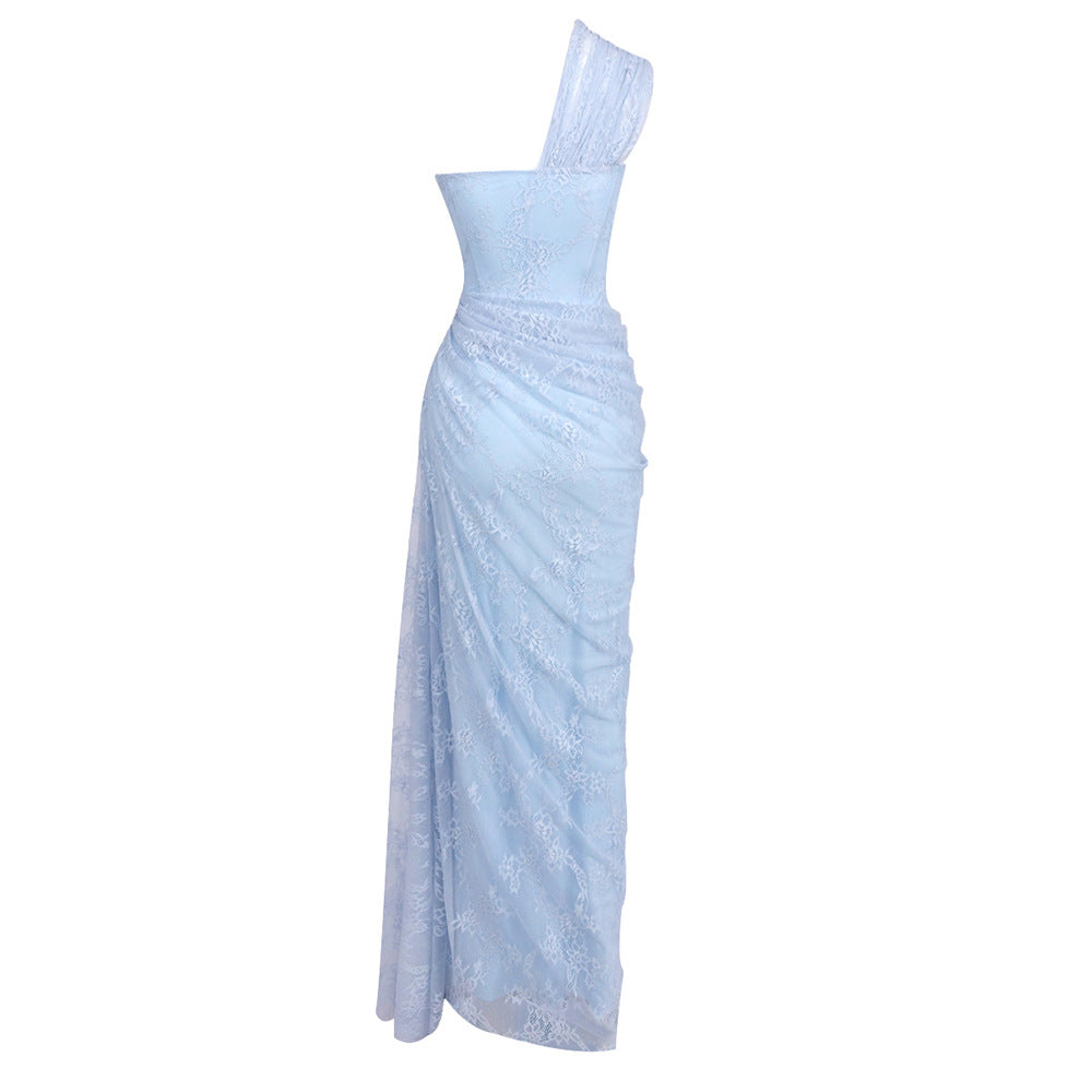 Womens Fashionable Blue Sheath Dress by Ricaloux