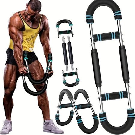 Multi-functional U-shaped Arm Strengthener Chest Trainer Adjustable Forearm Strength Exerciser Home Gym Equipment Bodybuilding - RICALOUX