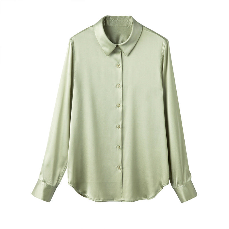 Professional-style Color-blocked Commuter Shirt Slim-fit Square-neck Top – Premium 0 | RICALOUX