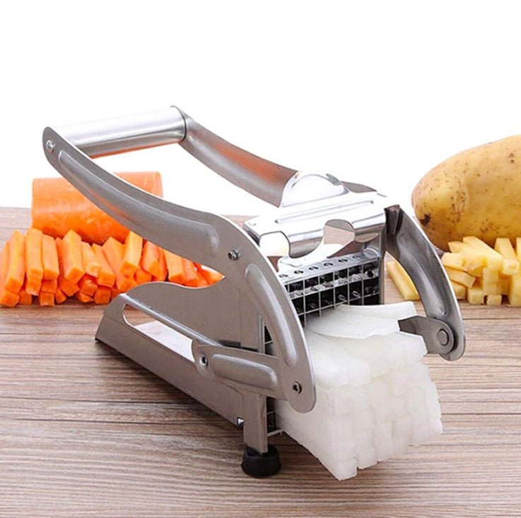 kitchen gadgets 2 Blades Potato Cutter Chopper Stainless French Fries Slicer for kitchen cortador de vegetales Home Kitchen Tool - RICALOUX