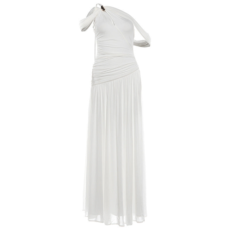 Womens French-style Off-shoulder Casual Dress by Ricaloux