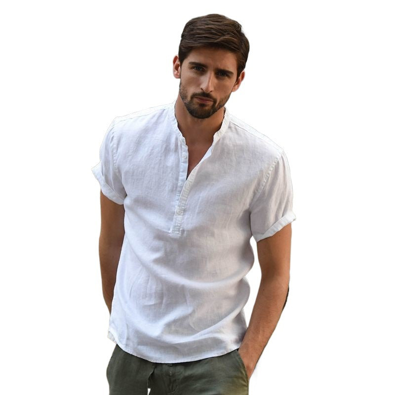 Mens Loose-fit Fashionable Retro-style Shirt – Premium 0 | RICALOUX
