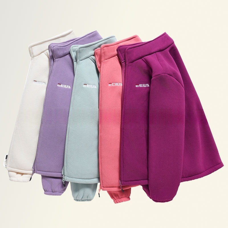Fleece-lined Heavyweight Polar Fleece Windproof And Warm Stand-collar Jacket – Premium 0 | RICALOUX