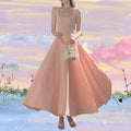 Slimming Elegant Suspender Long Dress – Premium 0 | RICALOUX