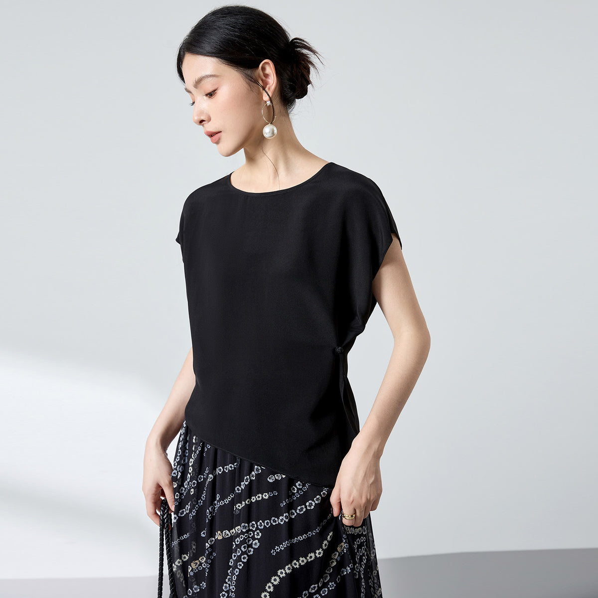 New Chinese-style Versatile Solid-color T-shirt Top – Premium 0 | RICALOUX