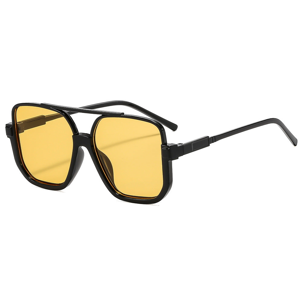 Y2K Chic Personality Double-bridge Semi-rimless Sunglasses – Premium 0 | RICALOUX