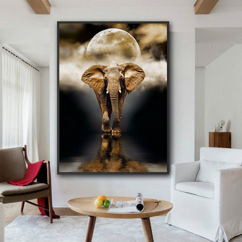Creative Home Decor Elephant Canvas Painting - RICALOUX
