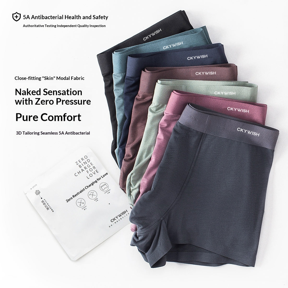 High-elasticity Antibacterial Seamless Mens Boxer Briefs – Premium 0 | RICALOUX