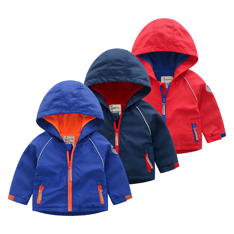 Boys' Hooded Autumn Clothing Children's Fleece Jacket by Ricaloux