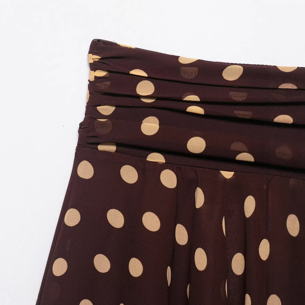 Fashionable Polka-Dot Asymmetric Skirt by Ricaloux