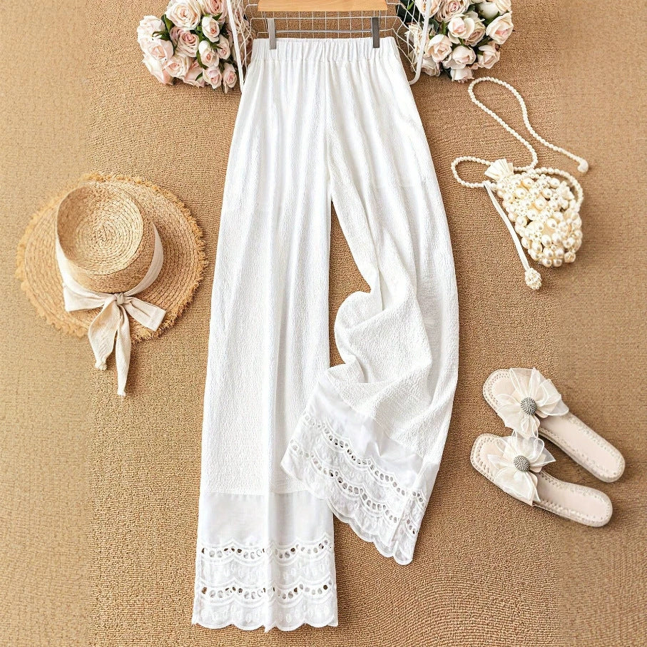 Loose-fitting High-waisted Draping Casual Trousersversatile And Trendy by Ricaloux