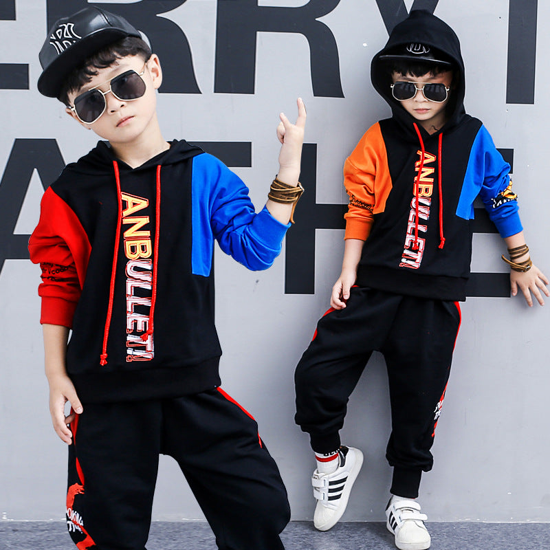 Boys spring suit new Korean children's clothing in the big boy boy long-sleeved sports two-piece suit tide clothes by Ricaloux