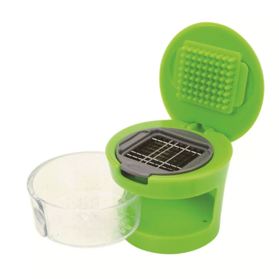 1pc Premium Stainless Steel Multifunctional Garlic Press, Manual Mincer, Slicer & Grater - Essential Kitchen Gadget For Home And Restaurant Use - RICALOUX