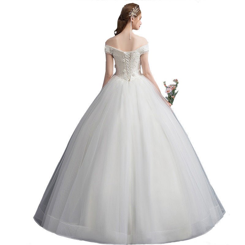 One-shoulder Bride Was Thin, High-waisted, Pregnant Women, Simple And Small, Tailed - RICALOUX