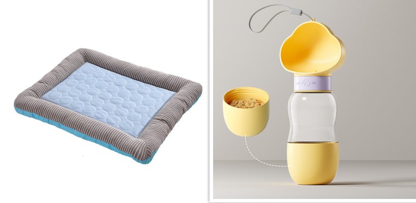 Pet Cooling Pad Bed For Dogs Cats Puppy Kitten Cool Mat Pet Blanket Ice Silk Material Soft For Summer Sleeping Blue Breathable - RICALOUX