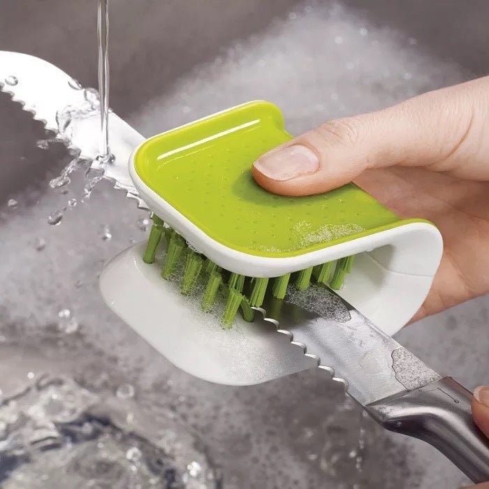 U-Shaped Knife And Cutlery Cleaner Brush Home Kitchen Cleaning Brushes Bristle Scrub Kitchen Washing - RICALOUX