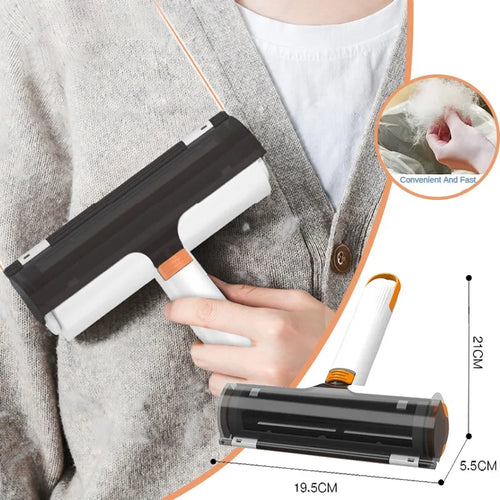 2 In 1 Pet Hair Removal Roller Multifunctional Portable Washable Hair Removal Brush Pet Supplies by Ricaloux