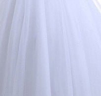 Retro round neck sexy little tail bridal wedding dress - RICALOUX