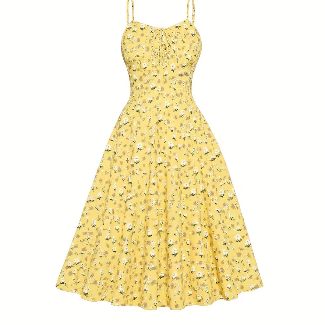 Mid-length A-line Maxi Dress For A Beach Vacation by Ricaloux