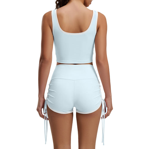 2026 Spring & Summer Sports Set With Built-in Chest Pads, High Support, Slim Fit, Breathable, For Cycling, Workout & Yoga by Ricaloux